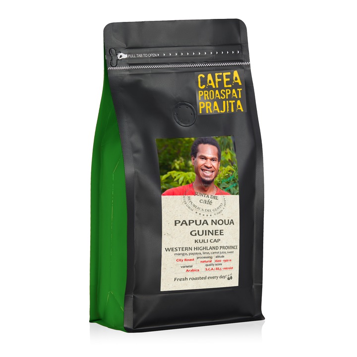 Cafea Proaspat Prajita, 1000 gr, Papua Noua Guinee Speciality Coffee, 100% Arabica, boabe