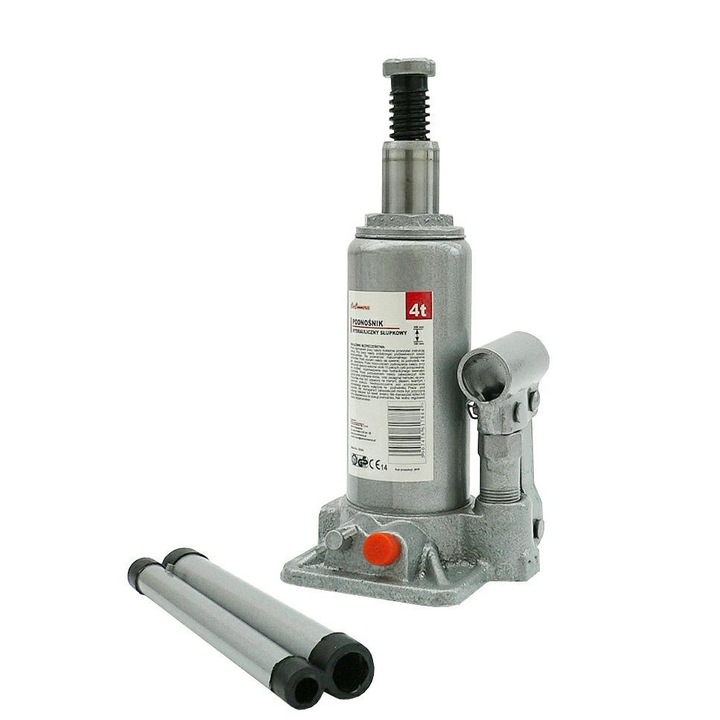 Cric hidraulic Carcommerce, Sarcina maxima 4 tone, 180-340 mm, Gri