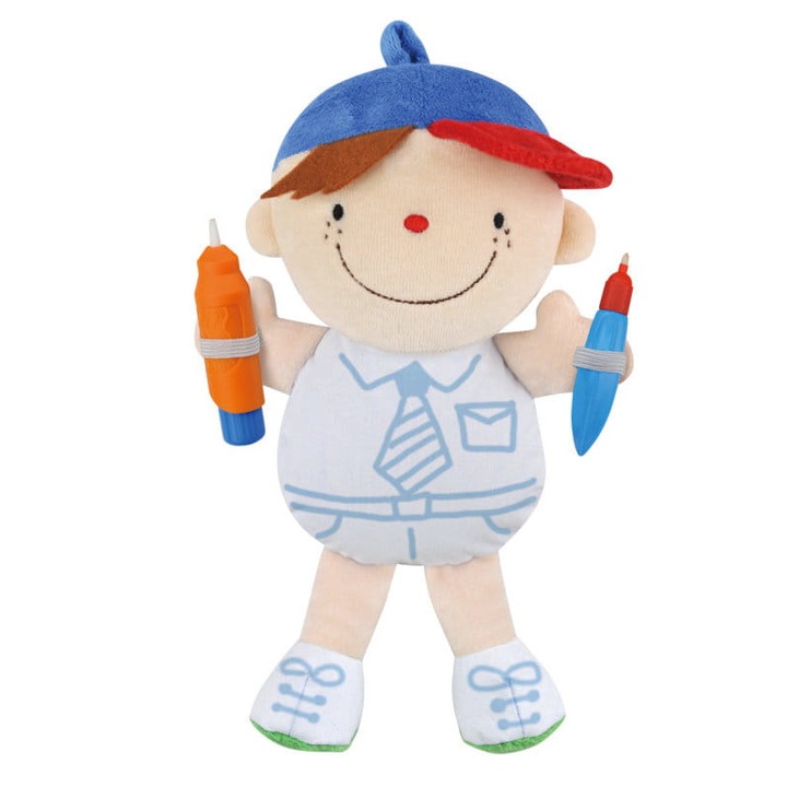 Papusa cu markere de colorat, K's Kids, Multicolor