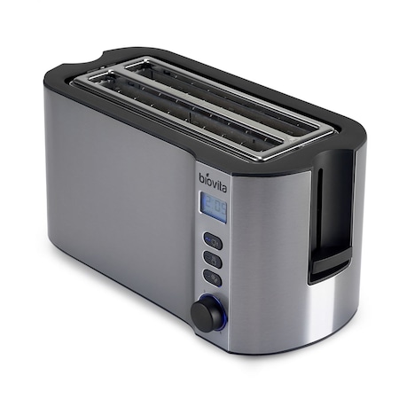 Prajitor de Paine Biovita ELITE-4, din Inox, 1500W, 6 Trepte, Afisaj Digital