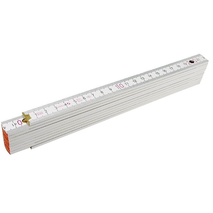 Metru tamplarie, pliabil, 1m, alb, Topex 26C001