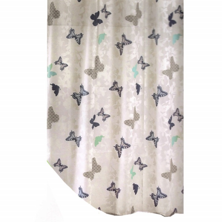 Завеса за душ Pufo Цветни пеперуди 180 х 180 см