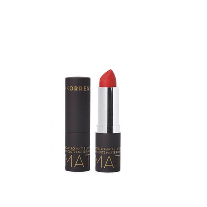 Ruj mat Korres, Rezistent la transfer, Rosu clasic 54, 3.5 g