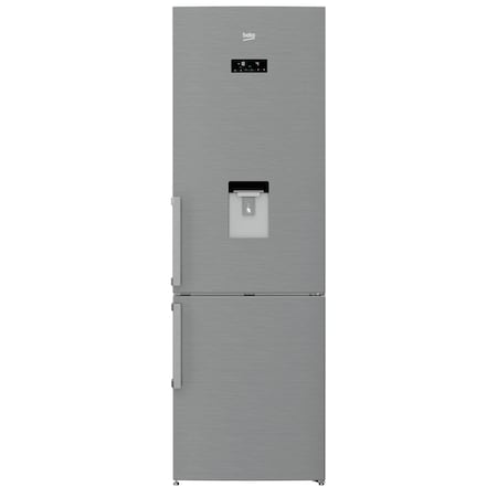 Combina frigorifica Beko RCNA400E21DZXP, 351 l, Clasa A+, NeoFrost, Dozator apa, H 201 cm, Inox Antiamprenta