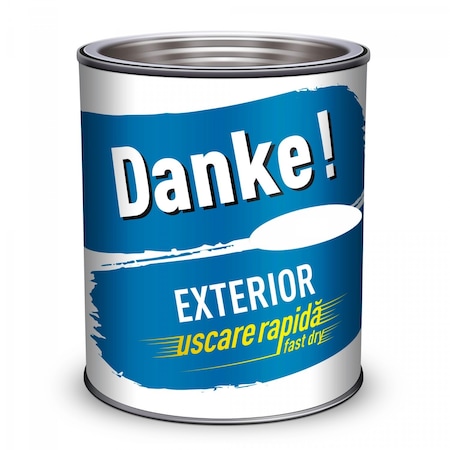 Vopsea Danke exterior alb 0.75 l