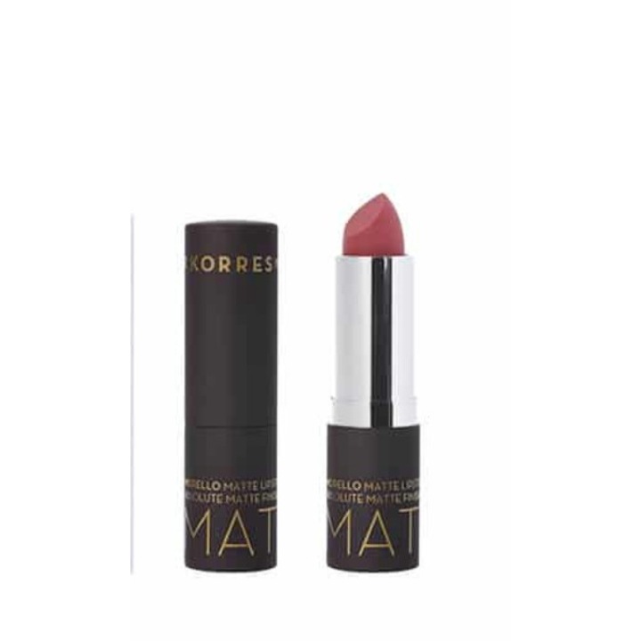 Ruj mat Korres, Rezistent la transfer, Natural Purple 23, 3.5 g