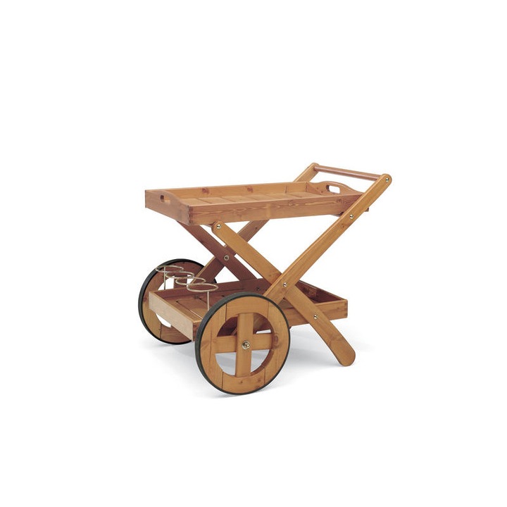 Masuta de servire, culoare bej, 80x62x72 cm