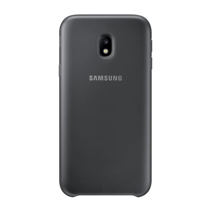 Husa telefon spate, Samsung, Plastic, pentru Galaxy J5 (2017) SM-J530 EU, Gri inchis