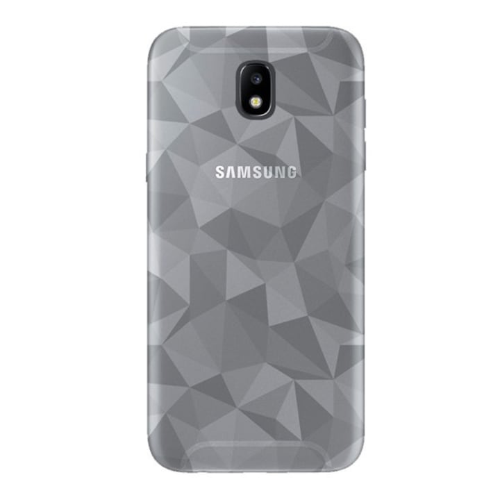 Samsung Galaxy J3 (2017) SM-J330 EU Gigapack szilikon telefonvédő (3d, gyémánt minta) átlátszó, gigapack csomagolás