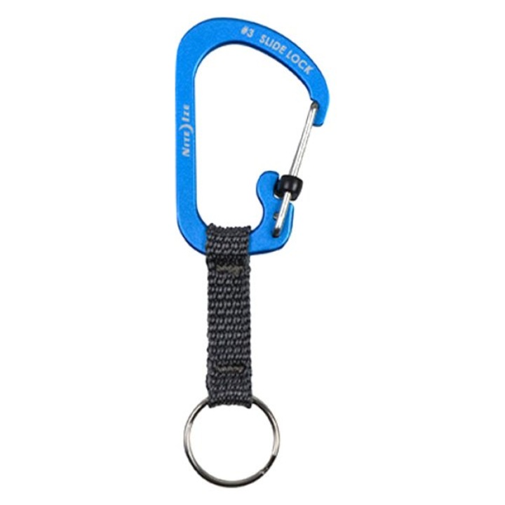 Carabina Nite Ize SlideLock Aluminiu, culoare albastru