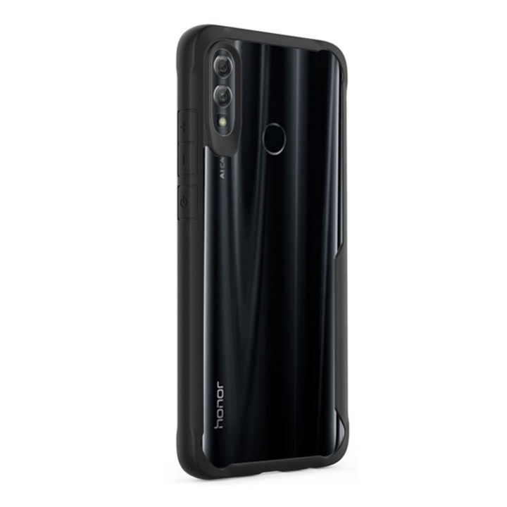 Gigapack szilikon mobiltelefon tok, ütésállóság, légpárnás sarok, fekete, kompatibilis: Honor 10 Lite / Huawei P Smart, 2019