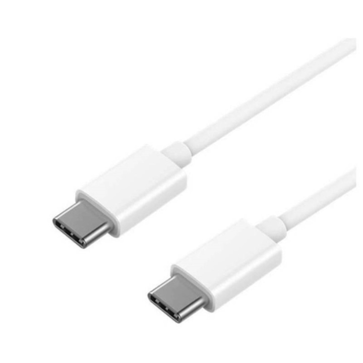 SS000165 kábel, C típusú USB - CM/M típusú, 1 m, fehér, eredeti