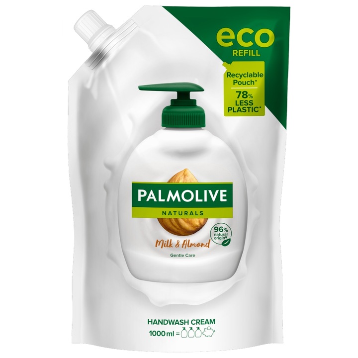 Palmolive Naturals mandulatejes folyékony szappan utántöltő, 1000ml
