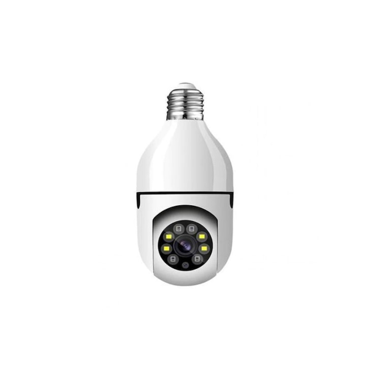 IP камера за наблюдение 360° Alainn ® тип крушка, HD, с мобилно приложение, WI-FI