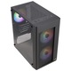 Компютърна кутия Aerocool Hexform V2 RGB, Без захранване, microATX, Черен