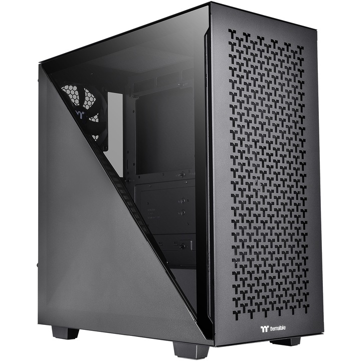 Компютърна кутия Thermaltake Divider 300 TG Air, Без захранващ блок, ATX, Черен