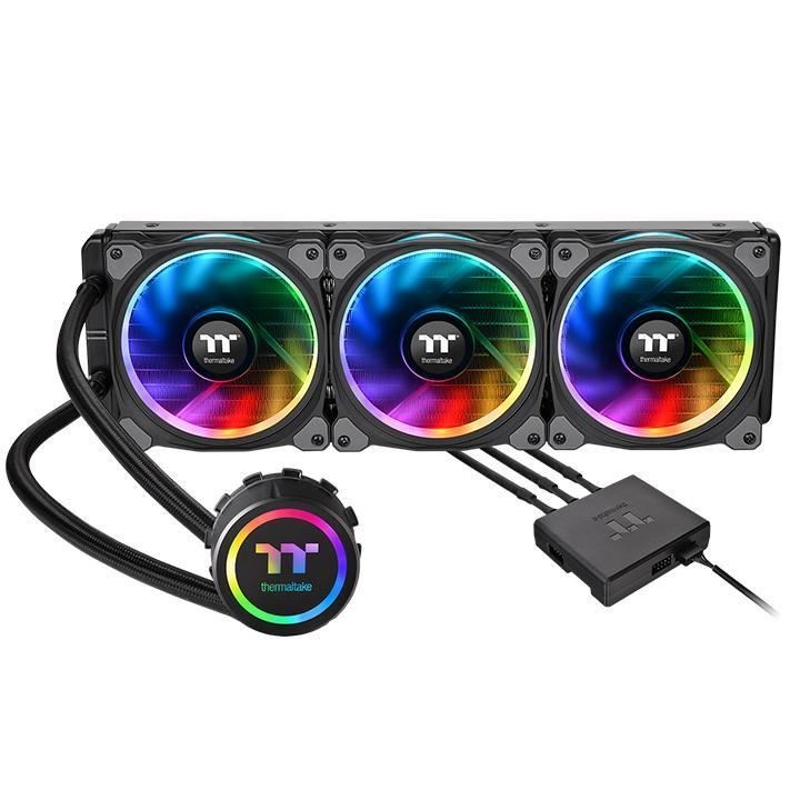 Cooler procesor cu lichid Thermaltake Floe Riing RGB 360 Premium Edition iluminare RGB