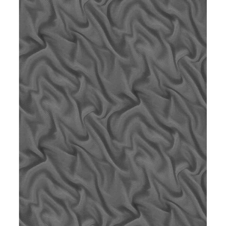 Тапет с 3D ефект, миещ се, графитено черен, сив, миещ се ELLE 2, 10195-15 0.53mx 10m