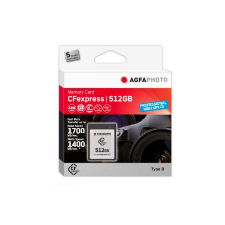AgfaPhoto CFexpress 512 GB Professional memóriakártya