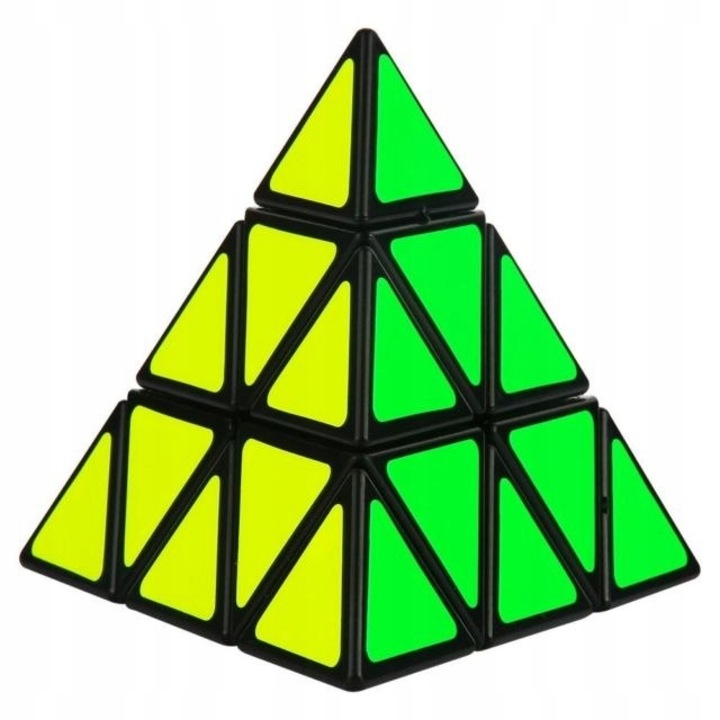 Cub Rubik Pyramix, Zola®, 4 fete, din plastic, 9.7 cm