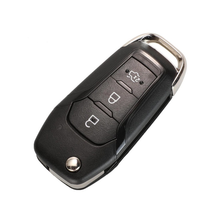 Cheie auto completa compatibila Ford Focus 2015+ 3 butoane Hitag Pro Chip 434 MHz lama HU101