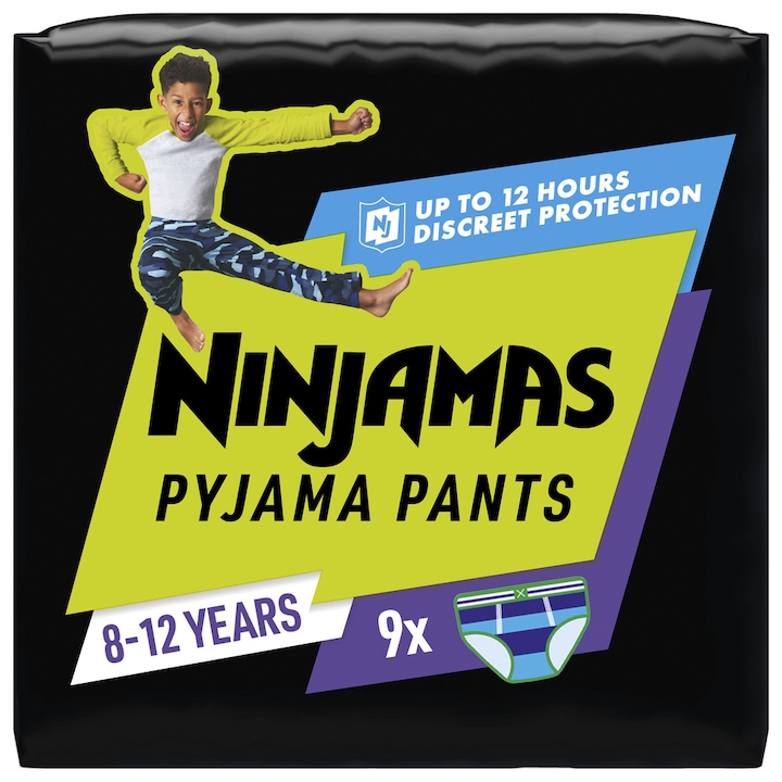 Pampers Ninjamas Pyjama Pants éjszakai bugyipelenka űrhajós 8-12, 27-43 kg, 9 db