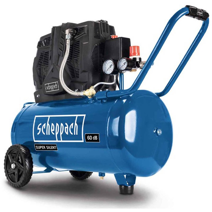 Комресор Scheppach, HC51Si, 1500 W, 50 Л, Многоцветен