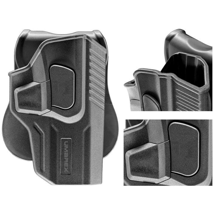 Toc pentru pistol Umarex H&K USP / P8, Plastic, 131 mm, Negru