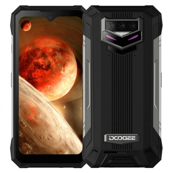 Смартфон Doogee S89 PRO, IP69, Mil-std-810g, 64MP тройна камера, 12 000mAh, 6.3 inch, 8GB RAM, 256GB, Android 12, черен
