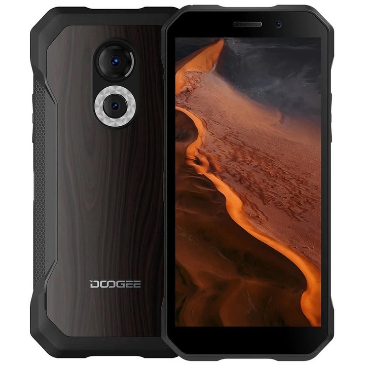 Смартфон Doogee S61 PRO, IP69, Mil-std-810g, 48MP + 20МР камера, 5180mAh, 6inch, 6GB RAM, 128GB, Android 12, Wood Grain
