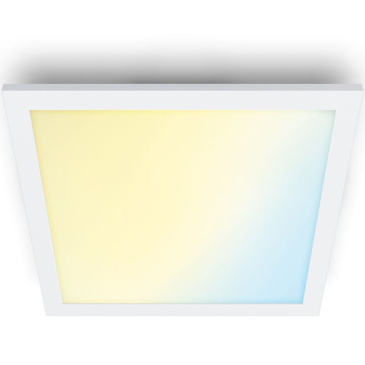 Смарт LED панел WiZ Panel SQ, Wi-Fi, Гласово управление, 36W, 3400 лумена, Регулируема бяла светлина (2700-6500K), IP20, 60 см, Бял, Енергиен клас E