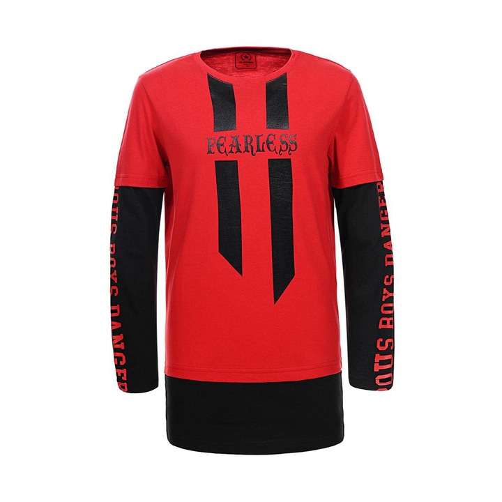 Bluza baieti, model Sport, Rosu