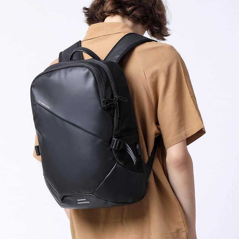 Rucsac Laptop 16 inch, TechDelivery TC102, Multicompartimentat, Oxford Cloth, Negru