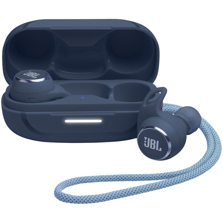 Аудио слушалки In-Ear JBL Reflect Aero TWS, True wireless, Bluetooth, Noise cancelling, 6 микрофона, IP68, Blue