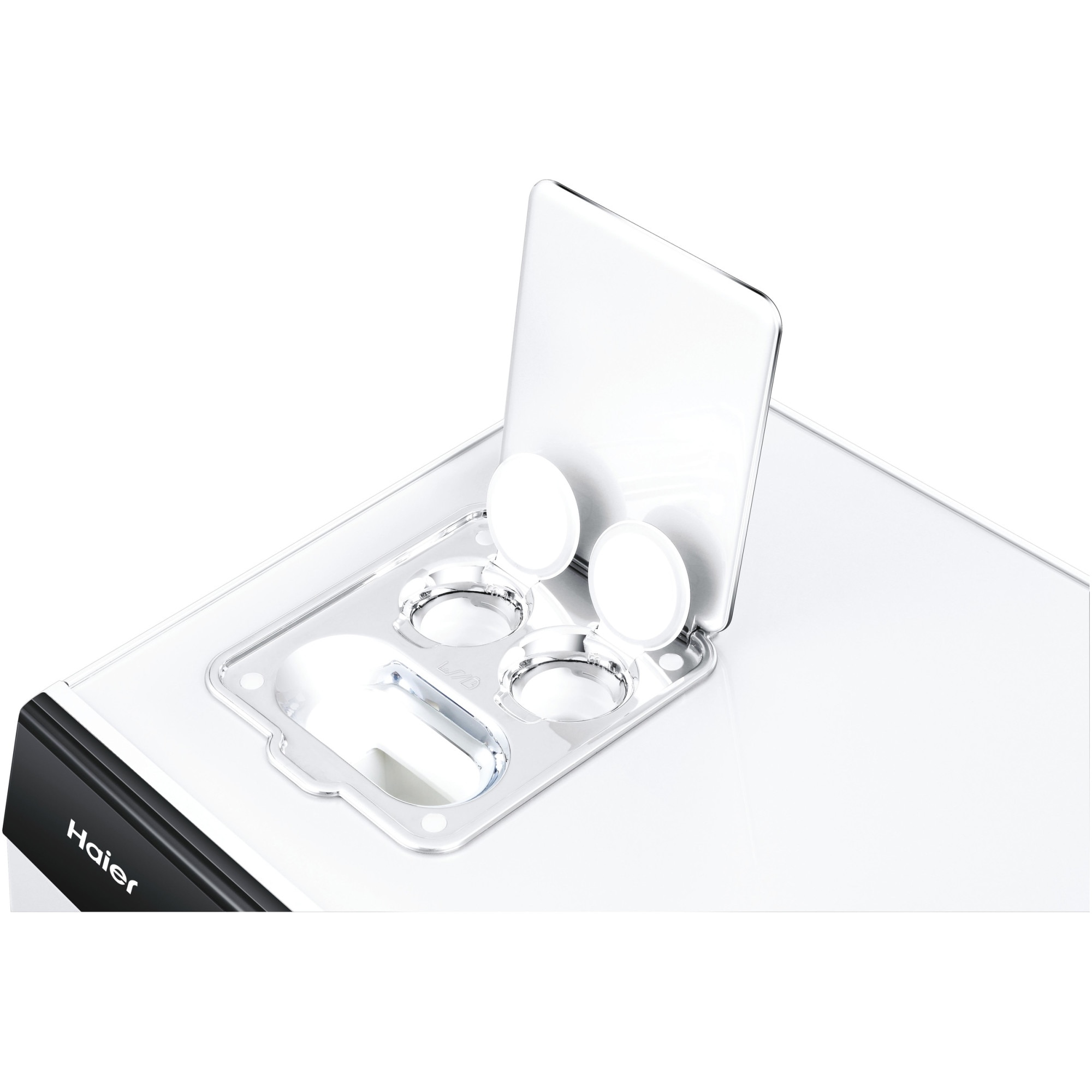 Masina de spalat rufe cu uscator Slim Haier HWD100BD1499UN/S, 10 kg spalare, 6 kg uscare, Clasa A, 1400 RPM, Motor Direct Motion, Wi-Fi, iRefresh, ABT, Steam, iTime, Pillow Drum, Dual Spray, Smart Dosing, Alb