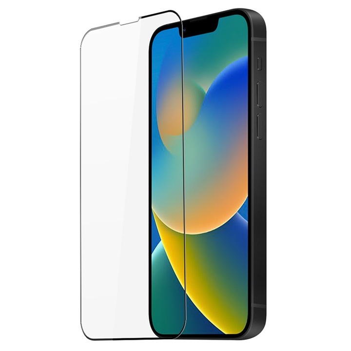 Стъклен Протектор TA TECH ARMOR за iPhone 14, Прозрачен/ Черен