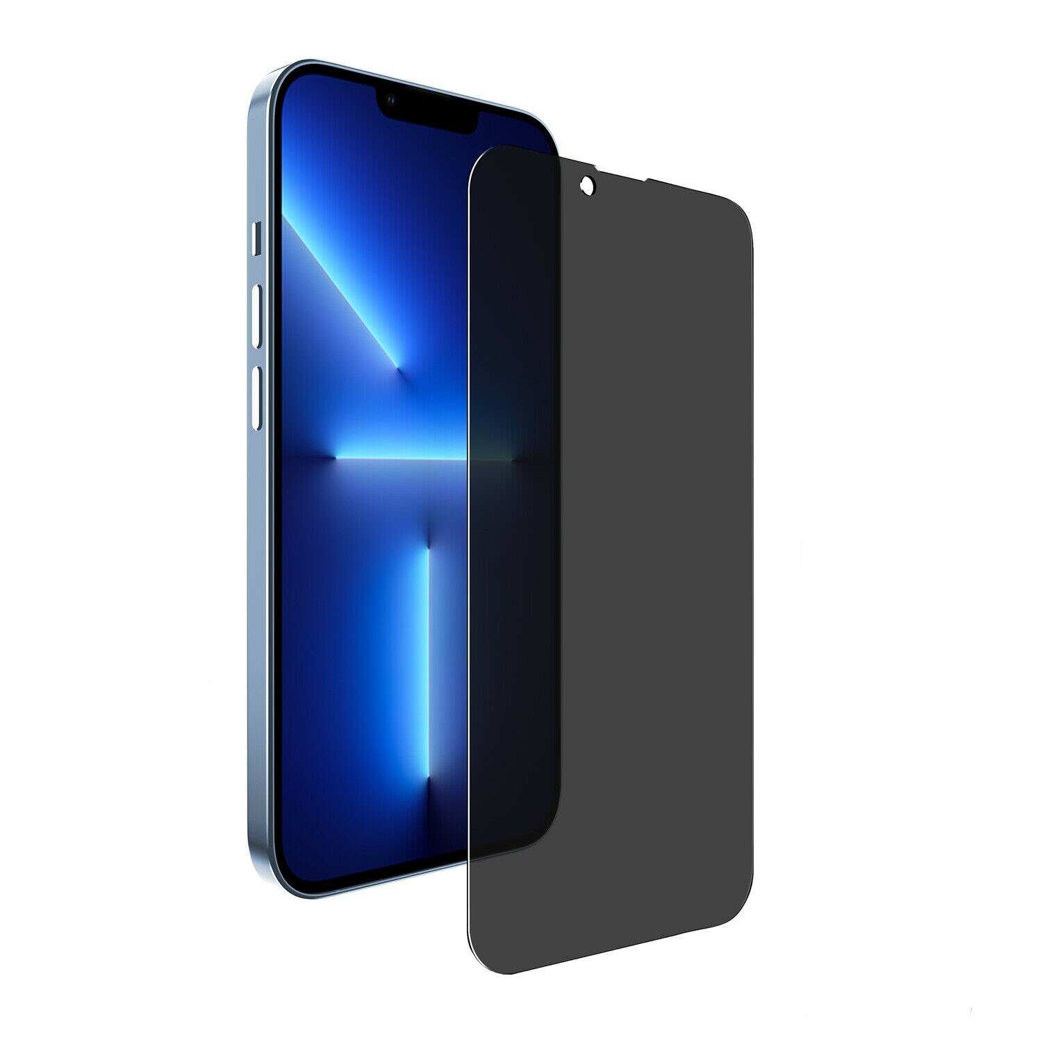Folie protectie, Ta Tech Armor, Sticla securizata, Privacy, Compatibila cu iPhone 14 Plus, Negru