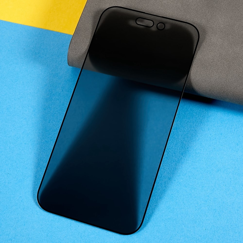 Folie protectie, Tech Armor, Sticla securizata, Privacy, Compatibila cu iPhone 14 Pro Max, Negru