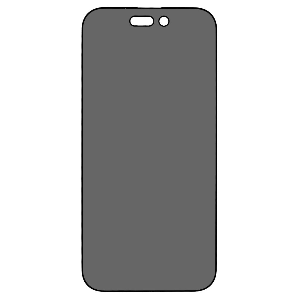 Folie protectie, Tech Armor, Sticla securizata, Privacy, Compatibila cu iPhone 14 Pro Max, Negru