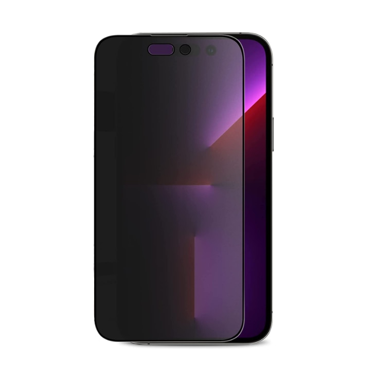 Folie protectie, Tech Armor, Sticla securizata, Privacy, Compatibila cu iPhone 14 Pro Max, Negru
