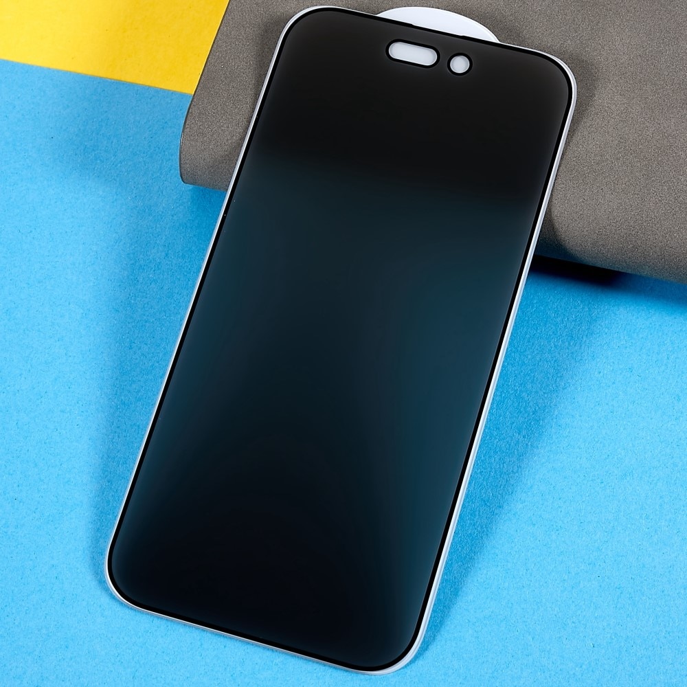 Folie protectie, Tech Armor, Sticla securizata, Privacy, Compatibila cu iPhone 14 Pro Max, Negru