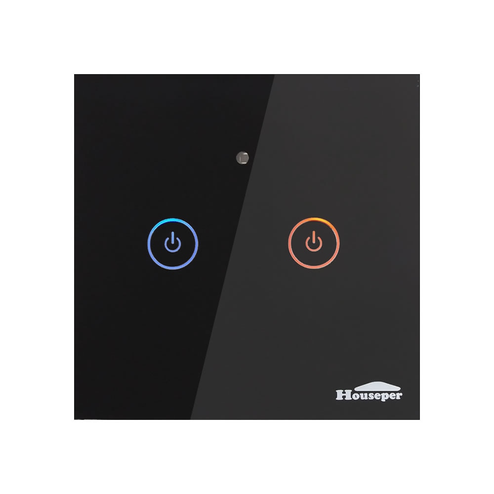 Kлюч за осветление Houseper, IR приемник, Zigbee, Сензорен, Двоен ...