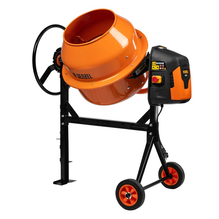 Бетонобъркачка Denzel, DCM-125, 550 W, 125 л, Чугунен венец