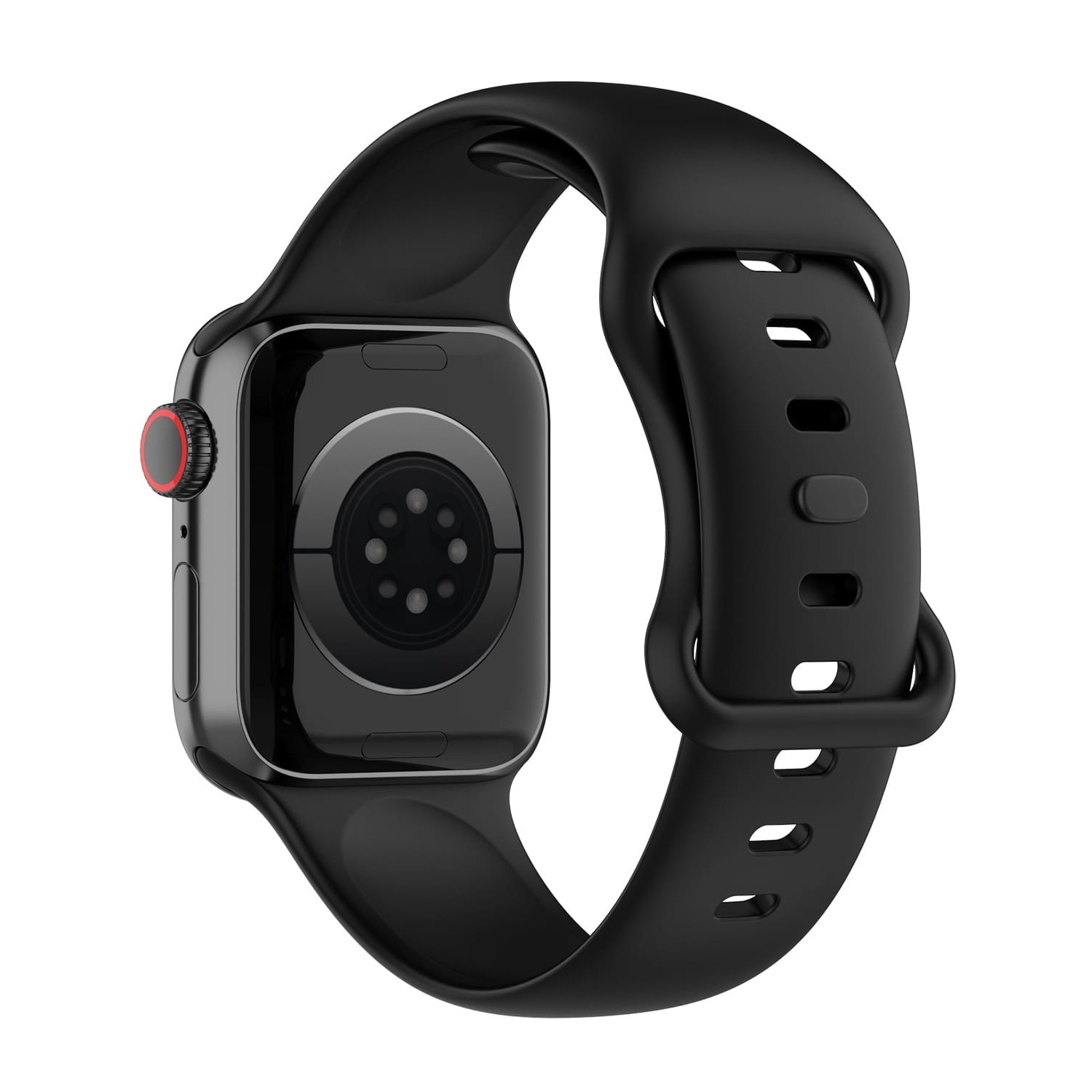 Curea Smartwatch Din Silicon Compatibil Cu Apple Watch 1234567se 384041 Mm Sm Negru 0303