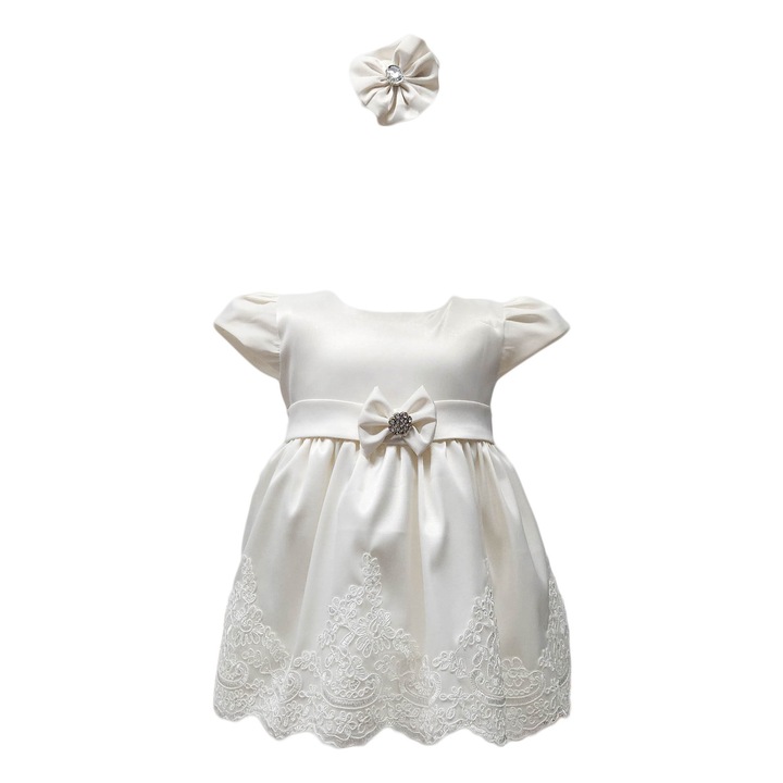 Rochita botez, model, Regina, culoare alba, varsta 6 luni