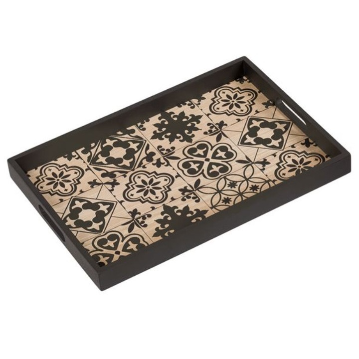 Tava de servire din lemn, 41x28,5x3 cm, M Deco