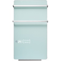 Incalzitor de baie din sticla Tesy GH200W, 2000 W, touch control, proramator saptamanal, port prosop, display LED, alb