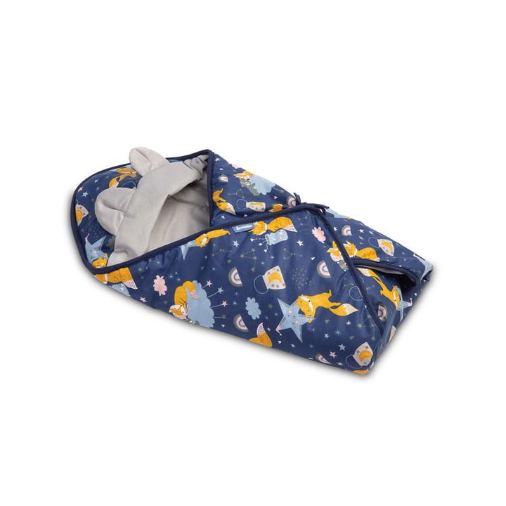 Бебешко одеяло, Sensillo, Памук, 90 см, Многоцветно