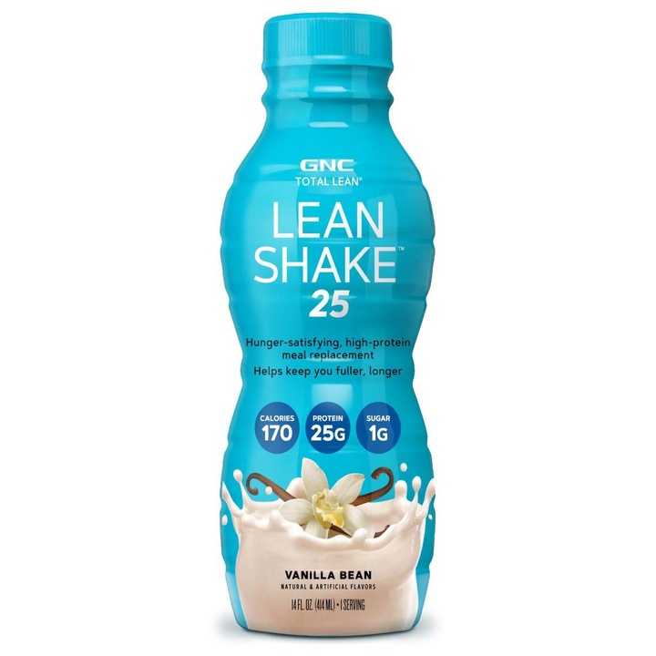 Shake proteic RTD cu aroma de vanilie GNC Total Lean® Lean Shake™ 25, 414ml