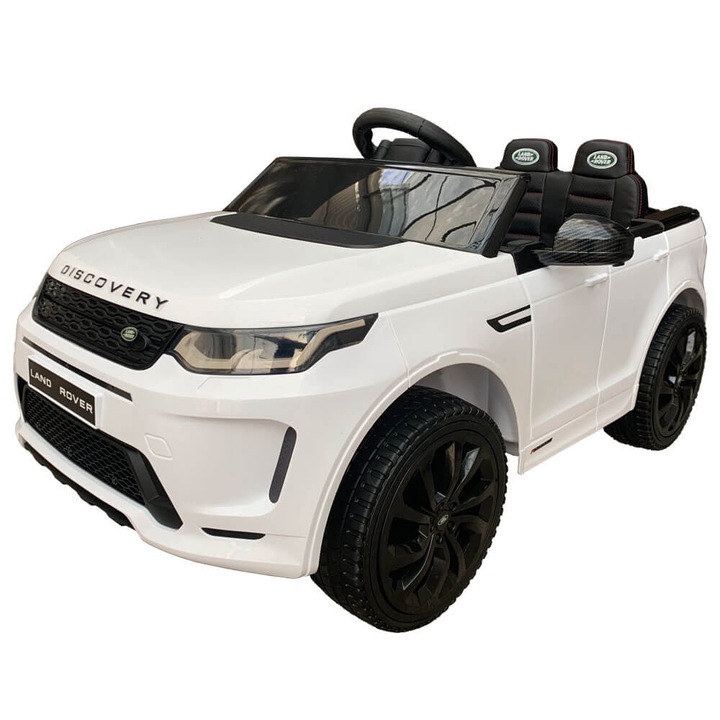 Masinuta electrica Land Rover Discovery, 108 x 67 x 52 cm, alb